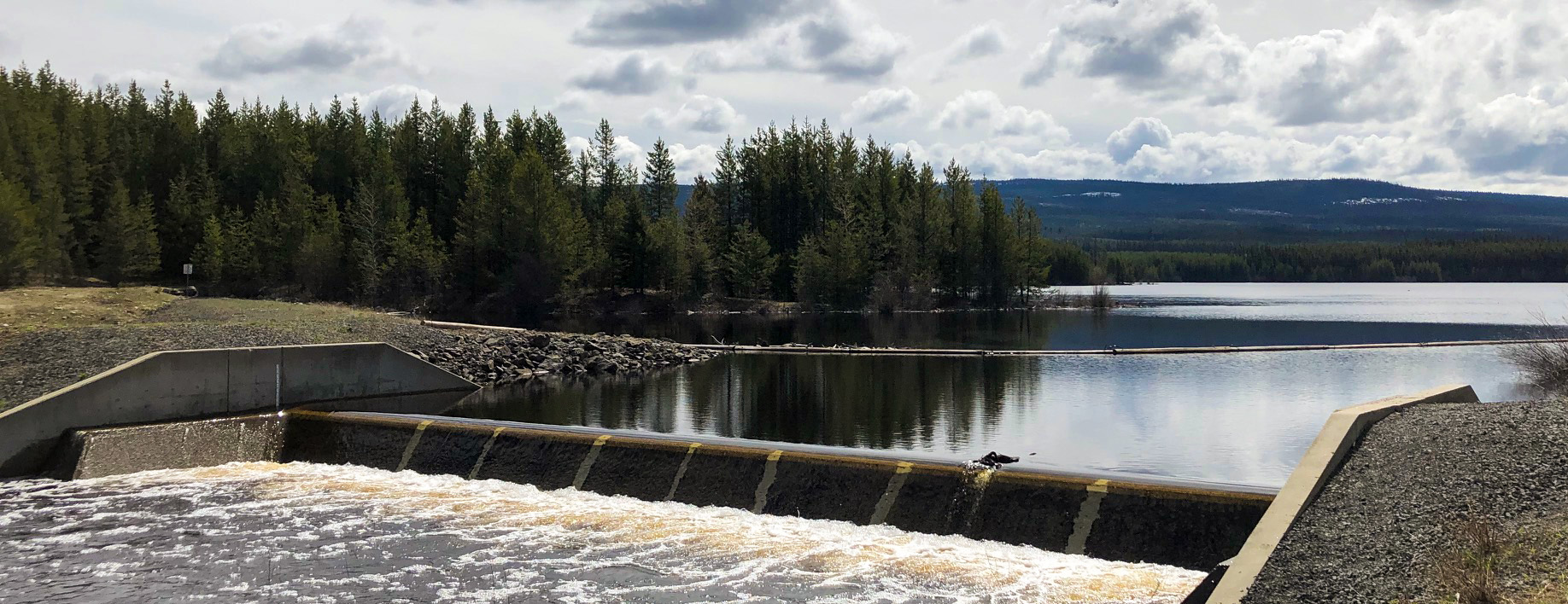 Water in the Grizzly Dam Reservoir
