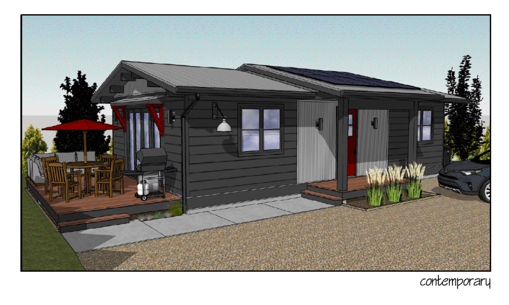 Front view of the submission Single Storey