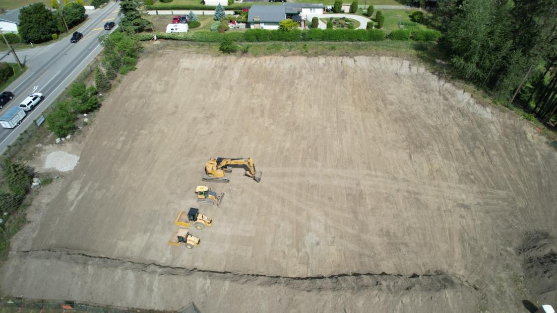 Drone view of VSAR Construction site