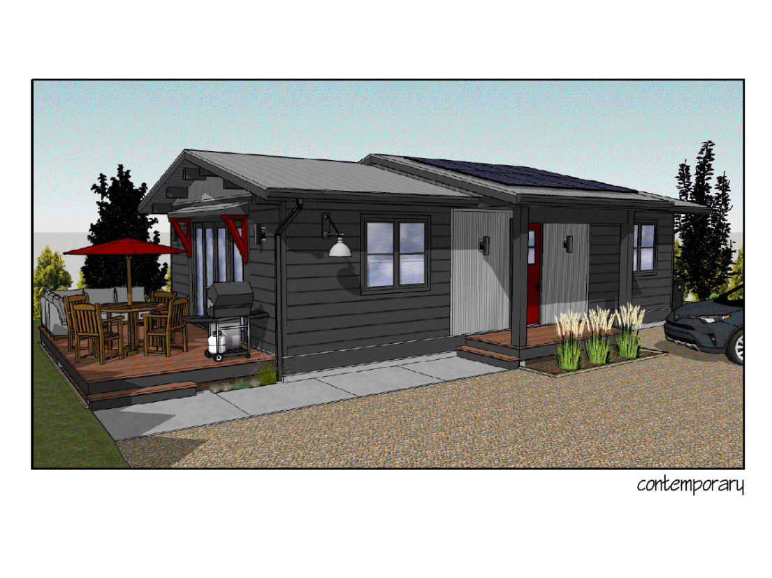 Front view of the submission Single Storey