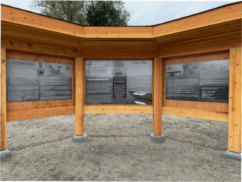 Canoe Bay Interpretative Sign