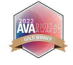 Gold AVA Digital Awards Emblem